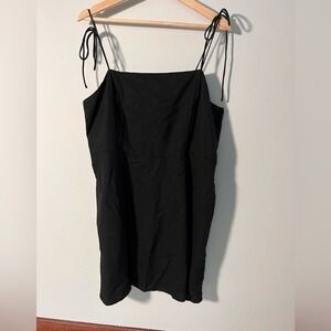Chic Linen-Blend Mini to‎ Midi Dress with Spaghetti Straps